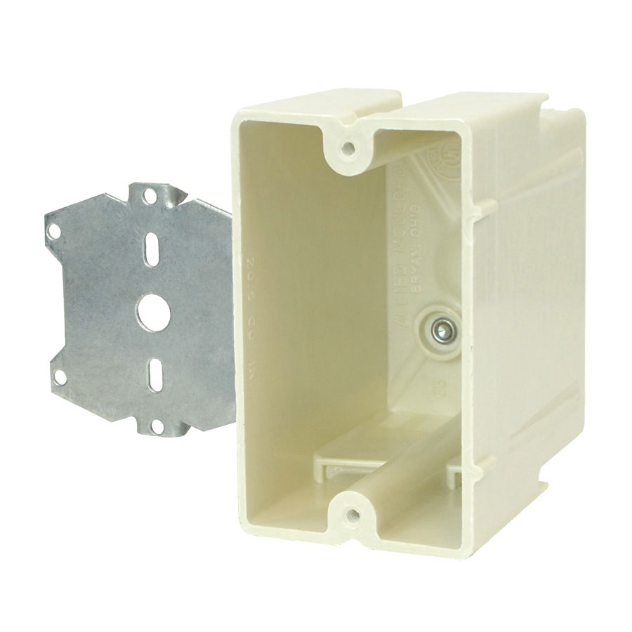 1098-Z2 Single gang electrical box with Z hanger  offset