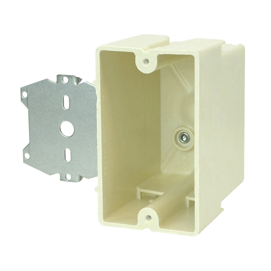 1098-Z4 Single gang electrical box with Z hanger  offset