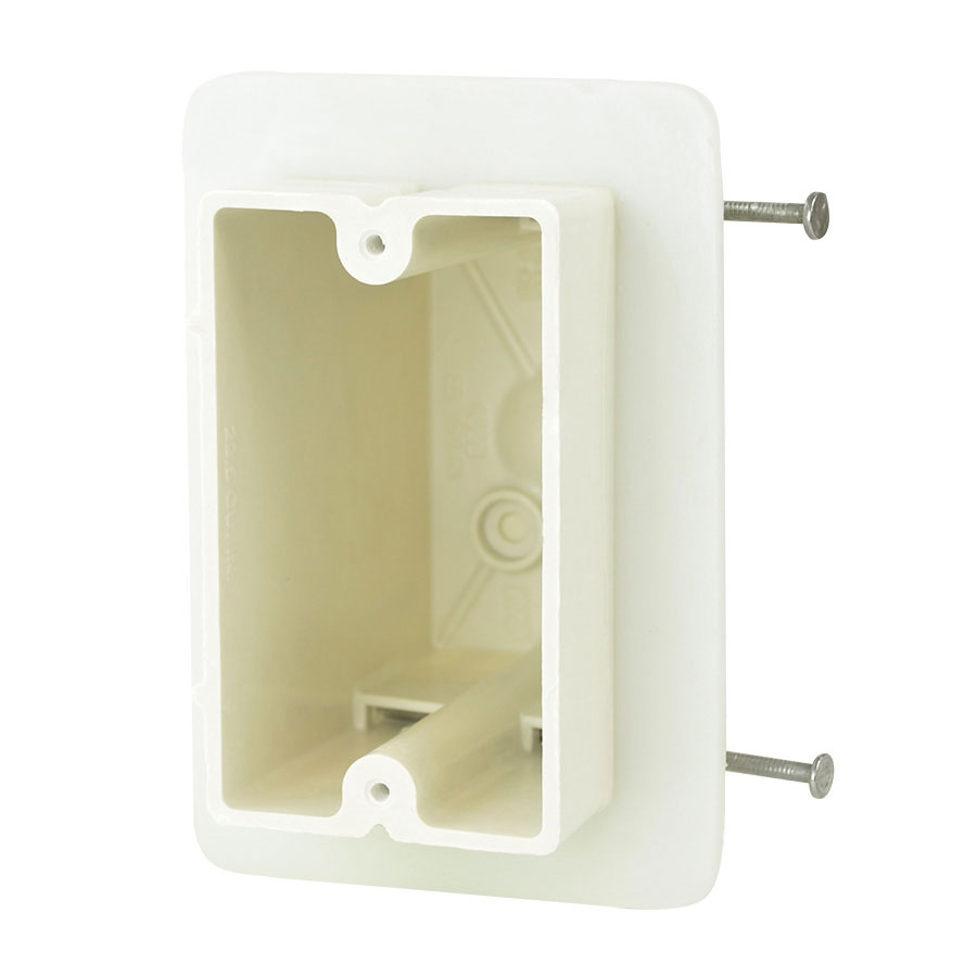 1099-NV2 Single gang electrical box with airseal flange nails