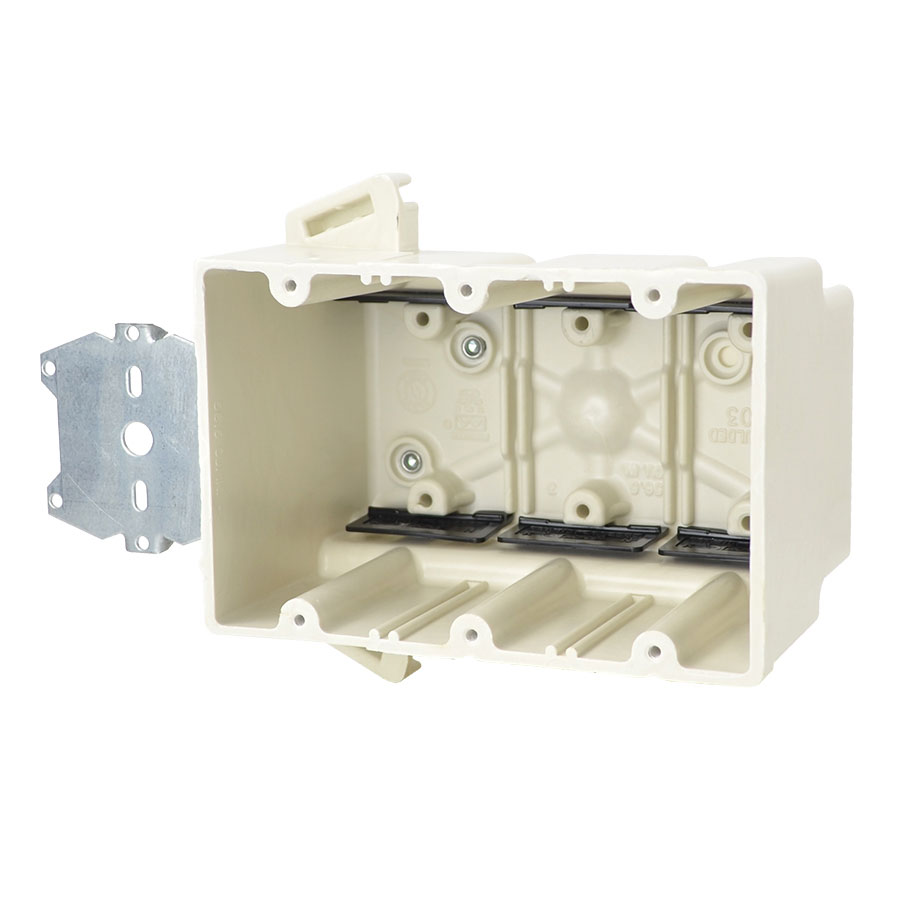 3303-Z4K Three gang electrical box with Z hanger  offset