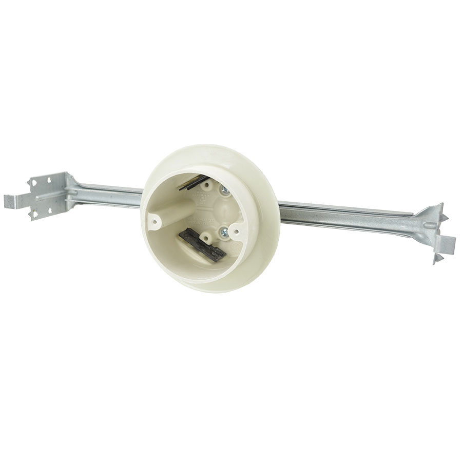 9335-BHKV2 35 round fixture support box with adjustable bar hanger airseal flange