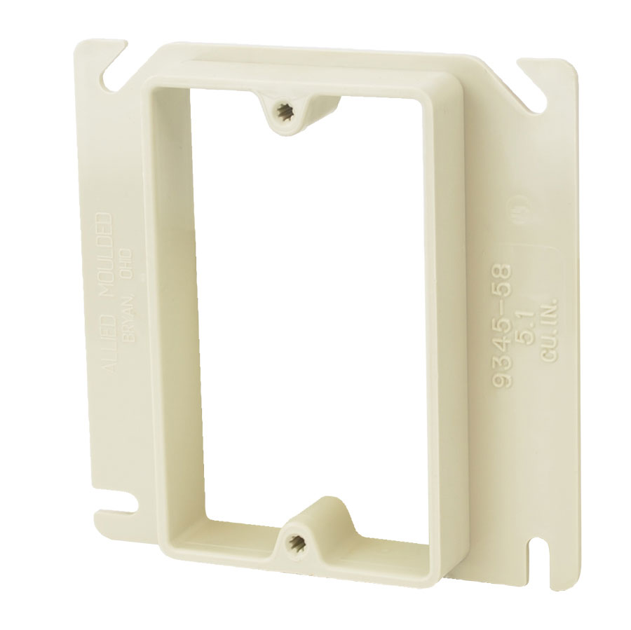 9345-58 4 square inch junction box single gang plaster ring