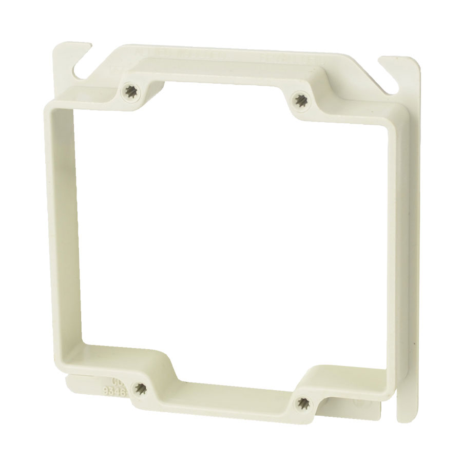 9346-58 4 square inch junction box two gang plaster ring