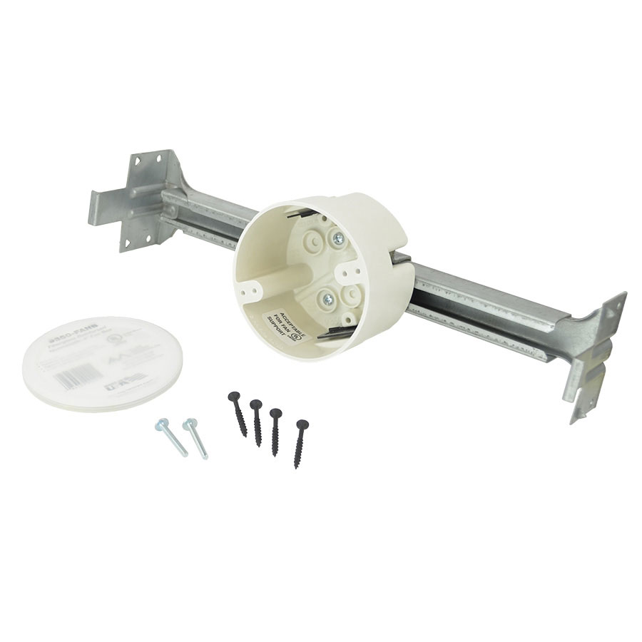 9350-FANB 4 round fan support box with adjustable bar hanger