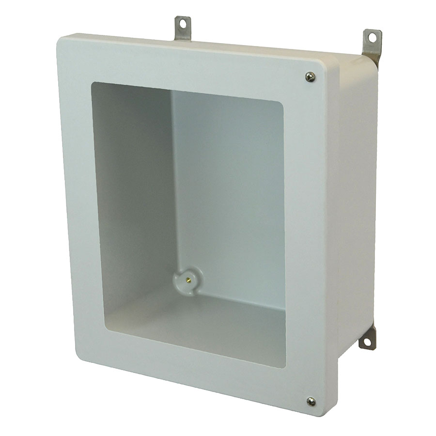 AM1868HW Fiberglass enclosure with 2screw hinged window cover