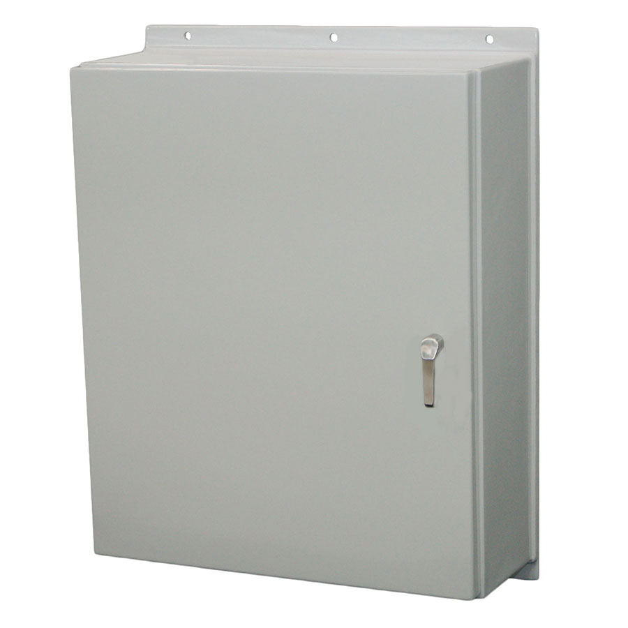 AM363016L3PT Fiberglass enclosure with hinged cover and 3point handle