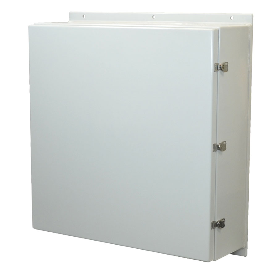 AM363612L Fiberglass enclosure with hinged cover and snap latch