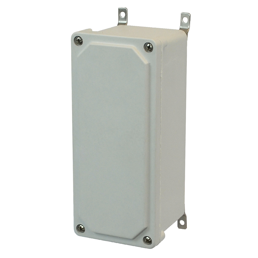 AM943 Fiberglass small junction box with 4screw liftoff cover