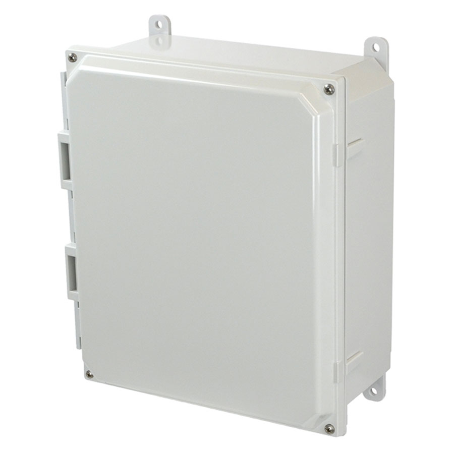 AMP1204 Polycarbonate enclosure with 4screw liftoff cover