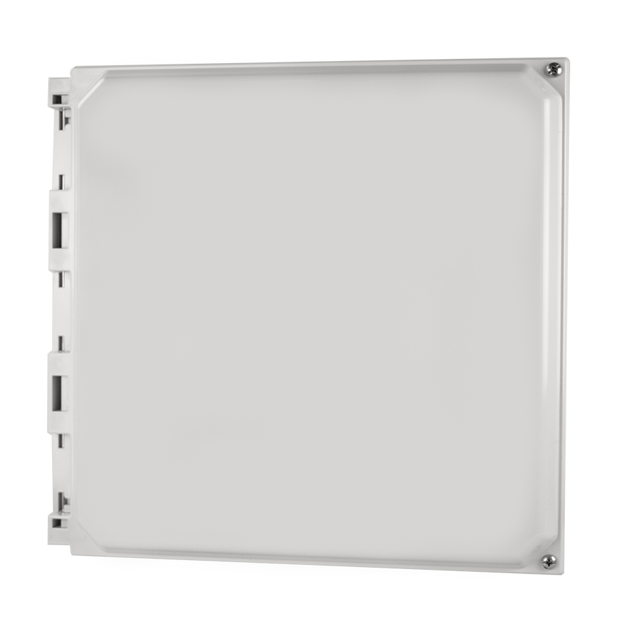 AMP1226H Polycarbonate enclosure with 2screw hinged cover