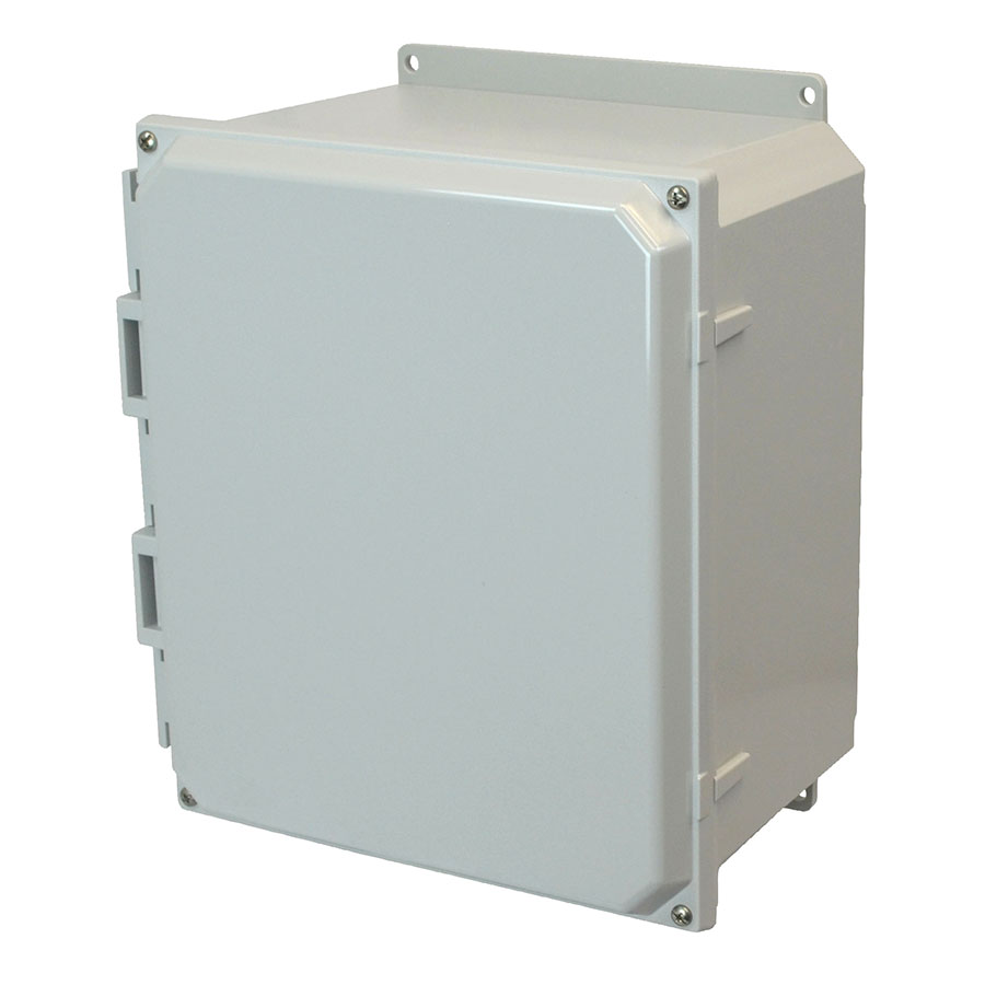 AMP1426F Polycarbonate enclosure with 4screw liftoff cover