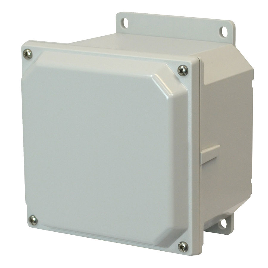 AMP664F Polycarbonate enclosure with 4screw liftoff cover