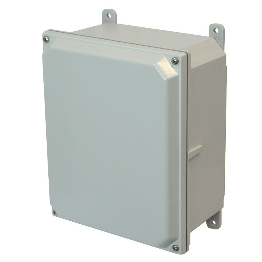 AMP864 Polycarbonate enclosure with 4screw liftoff cover