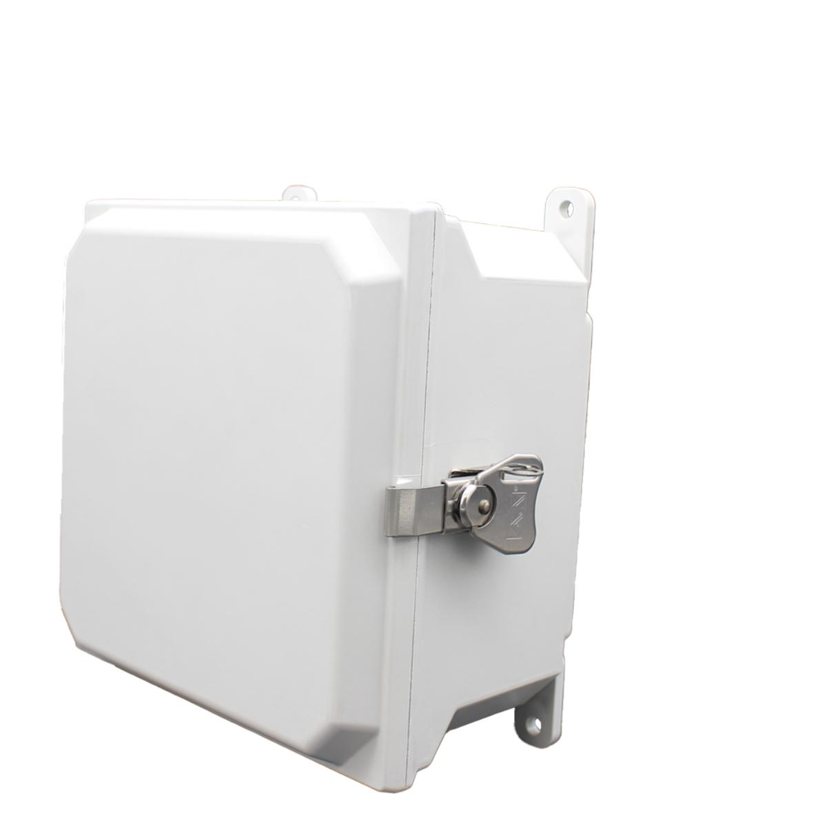 AMU884T Fiberglass enclosure with hinged cover and twist latch