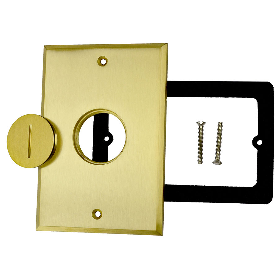 FB-1CVR Brass replacement cover for FB1 series floor boxes