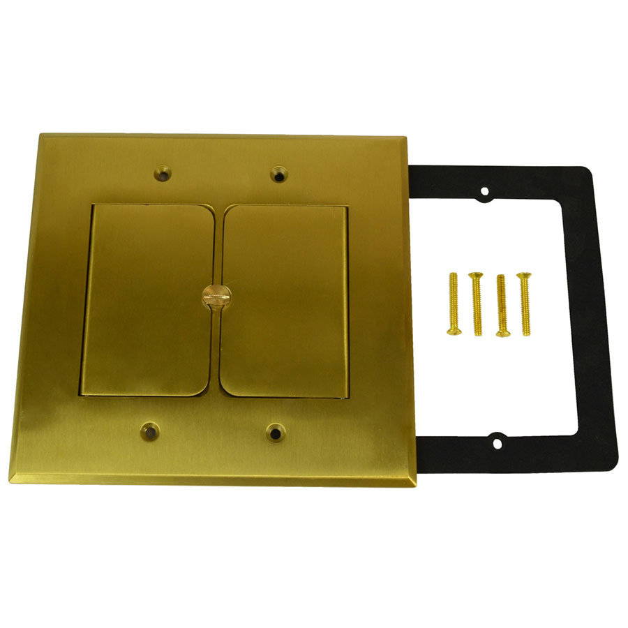 FB-5CVR Brass replacement cover for FB5 series floor boxes