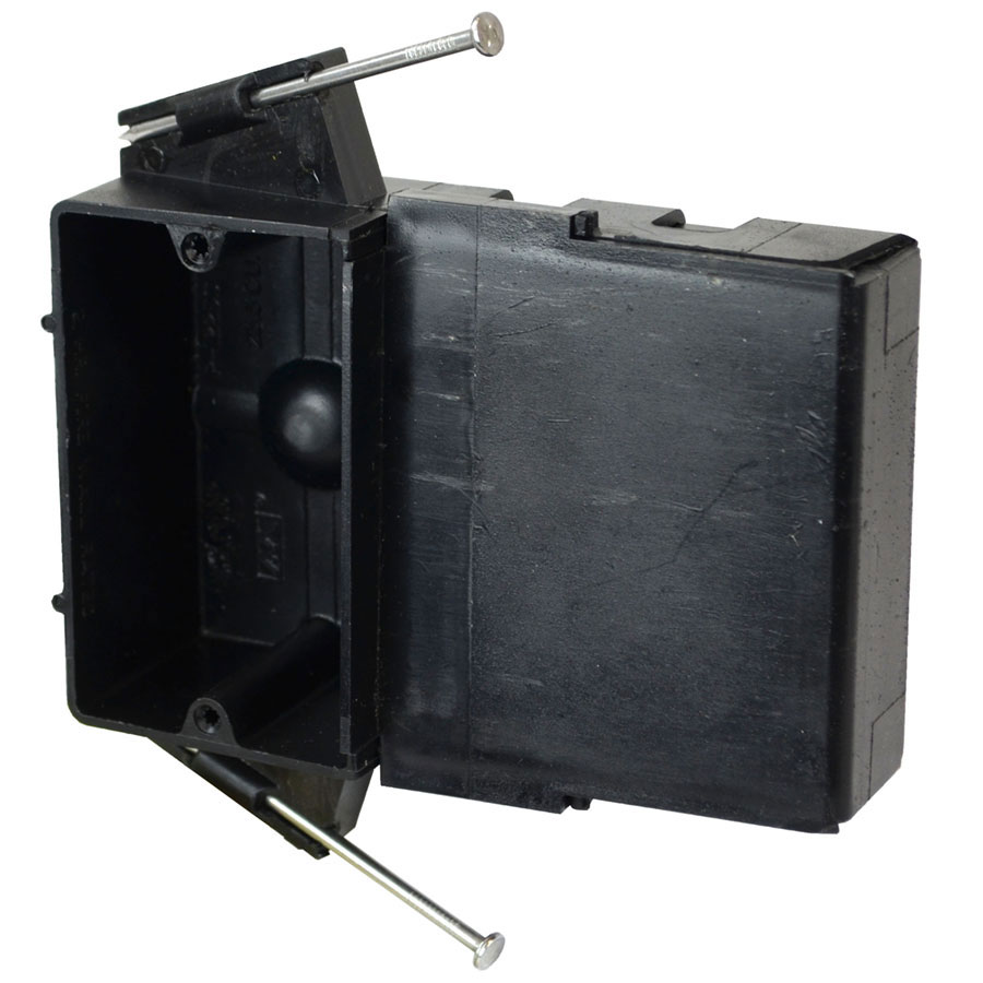 P-122SC Single gang electrical box with nails