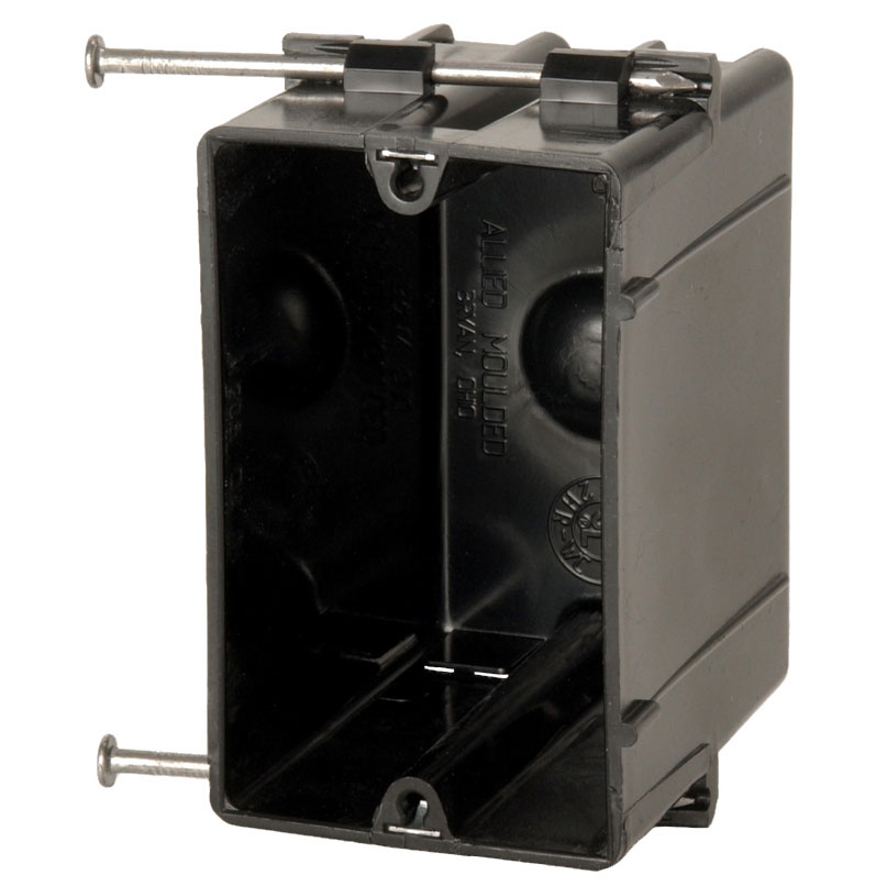 P-201QT Single gang electrical box with nails