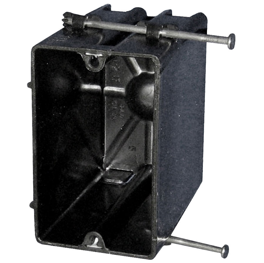 P-241QT Single gang electrical box with nails