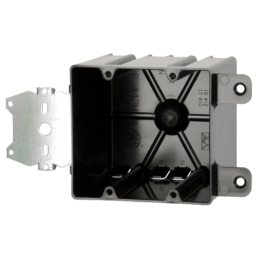 P-442H Two gang electrical box with stud face mount hanger 12 offset