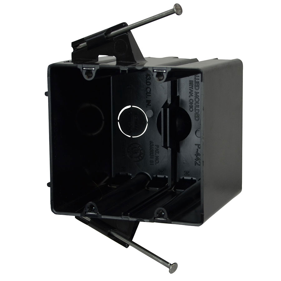 P-442QT Two gang electrical box with nails
