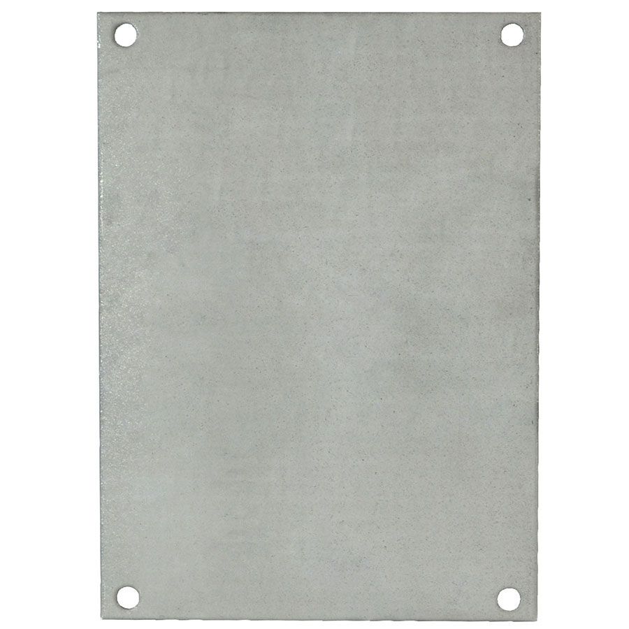 PG108 Galvannealed steel back panel for use with fiberglass enclosures