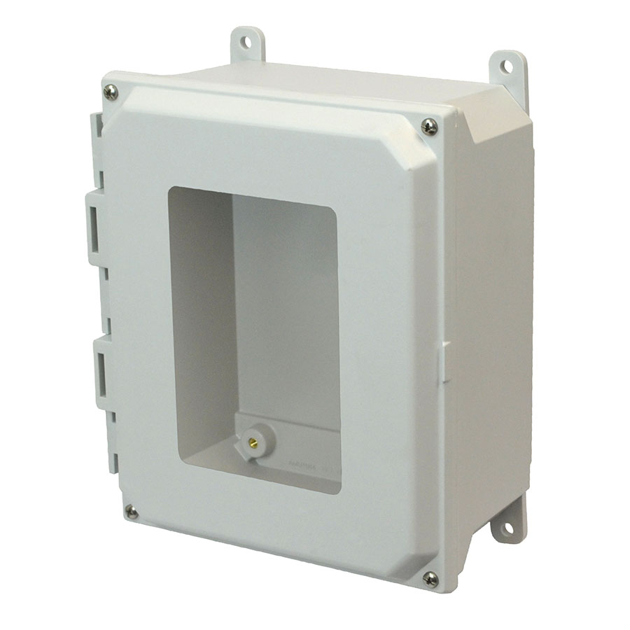 AMU1084W Fiberglass enclosure with 4screw liftoff window cover