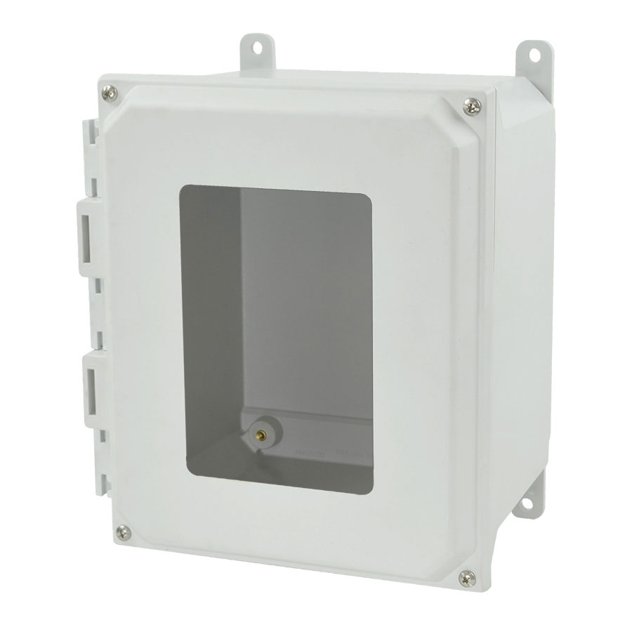 AMU1086W Fiberglass enclosure with 4screw liftoff window cover