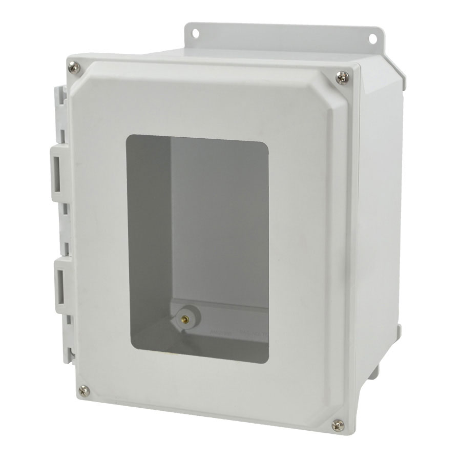 AMU1086WF Fiberglass enclosure with 4screw liftoff window cover