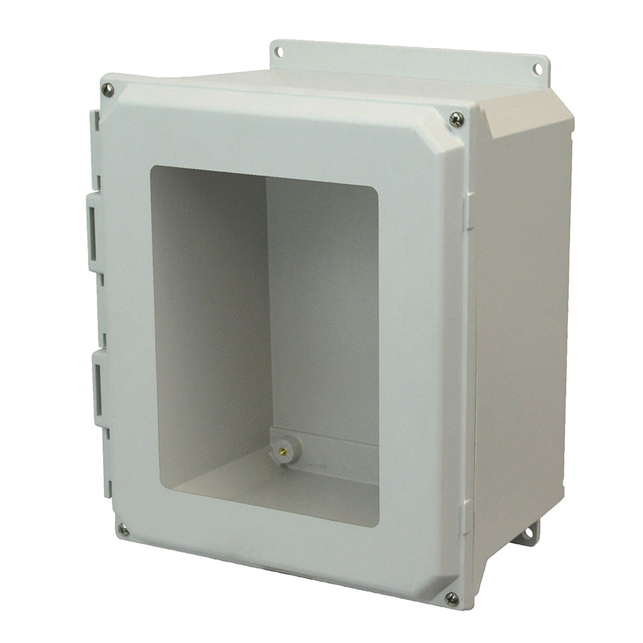 AMU1426WF Fiberglass enclosure with 4screw liftoff window cover