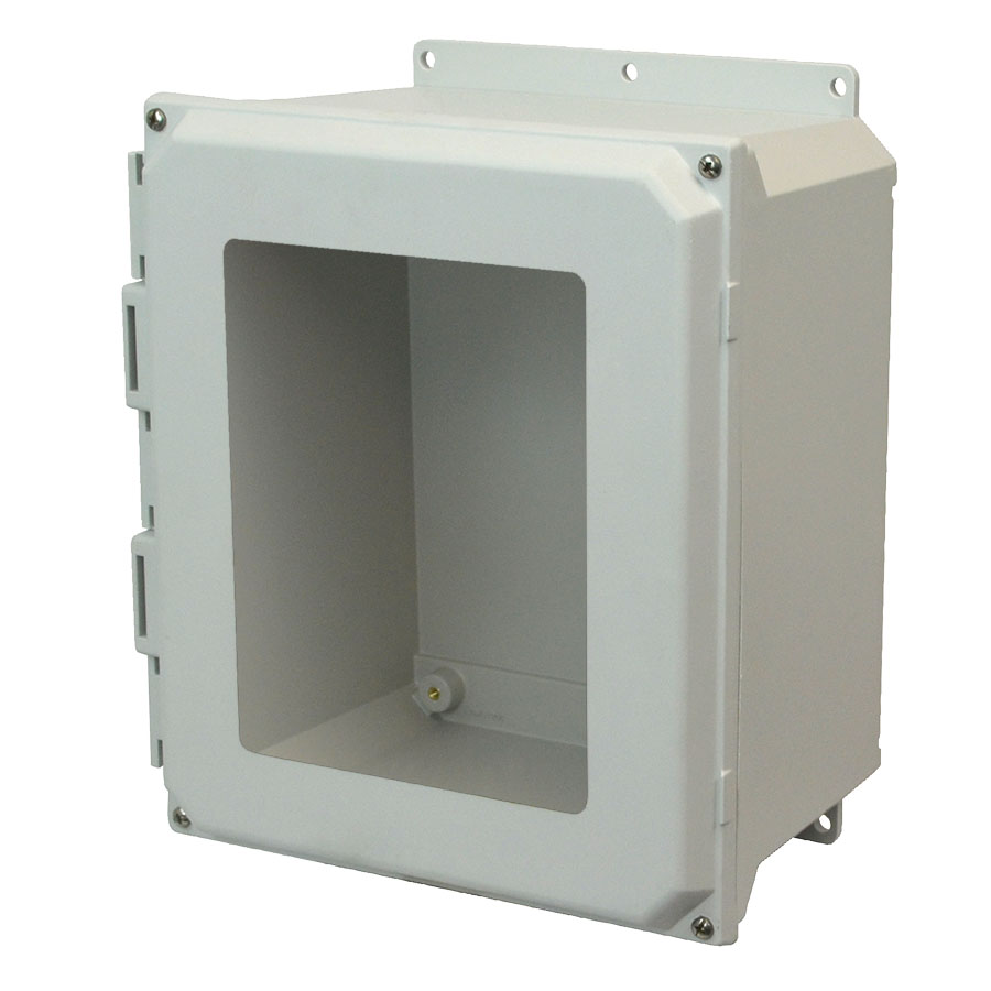 AMU1860WF Fiberglass enclosure with 4screw liftoff window cover