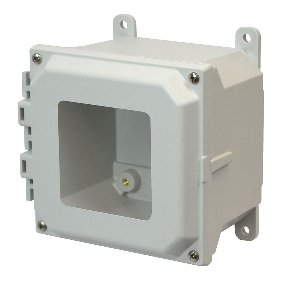 AMU664W Fiberglass enclosure with 4screw liftoff window cover