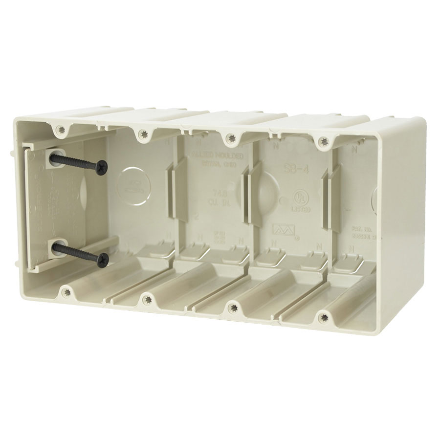 SB-4 Four gang adjustable electrical box